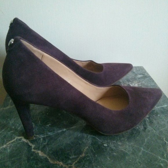 Michael Michael Kors Purple Suede Pumps Size 8 - Picture 1 of 16